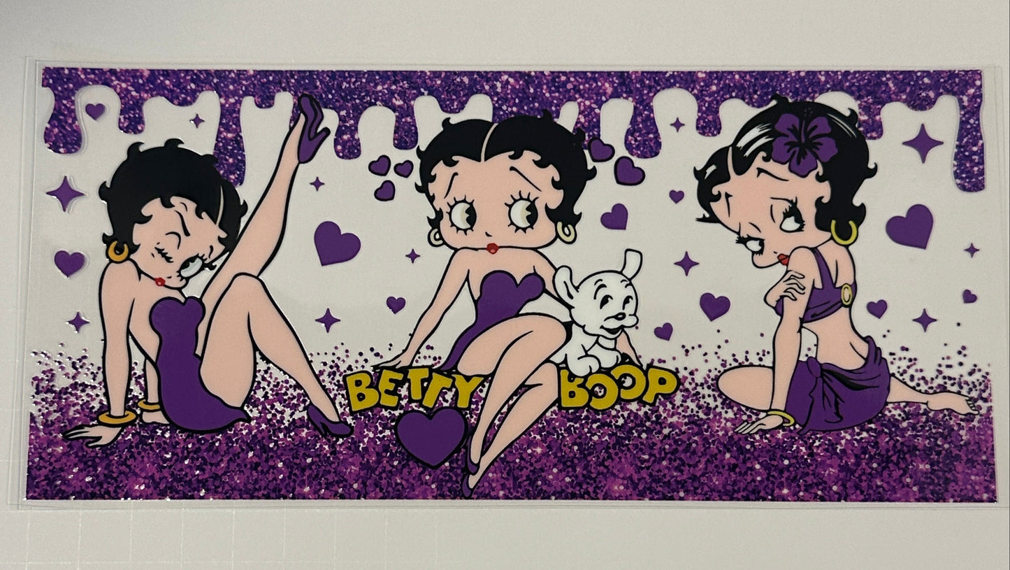 Purple Betty Boop Cup Wrap